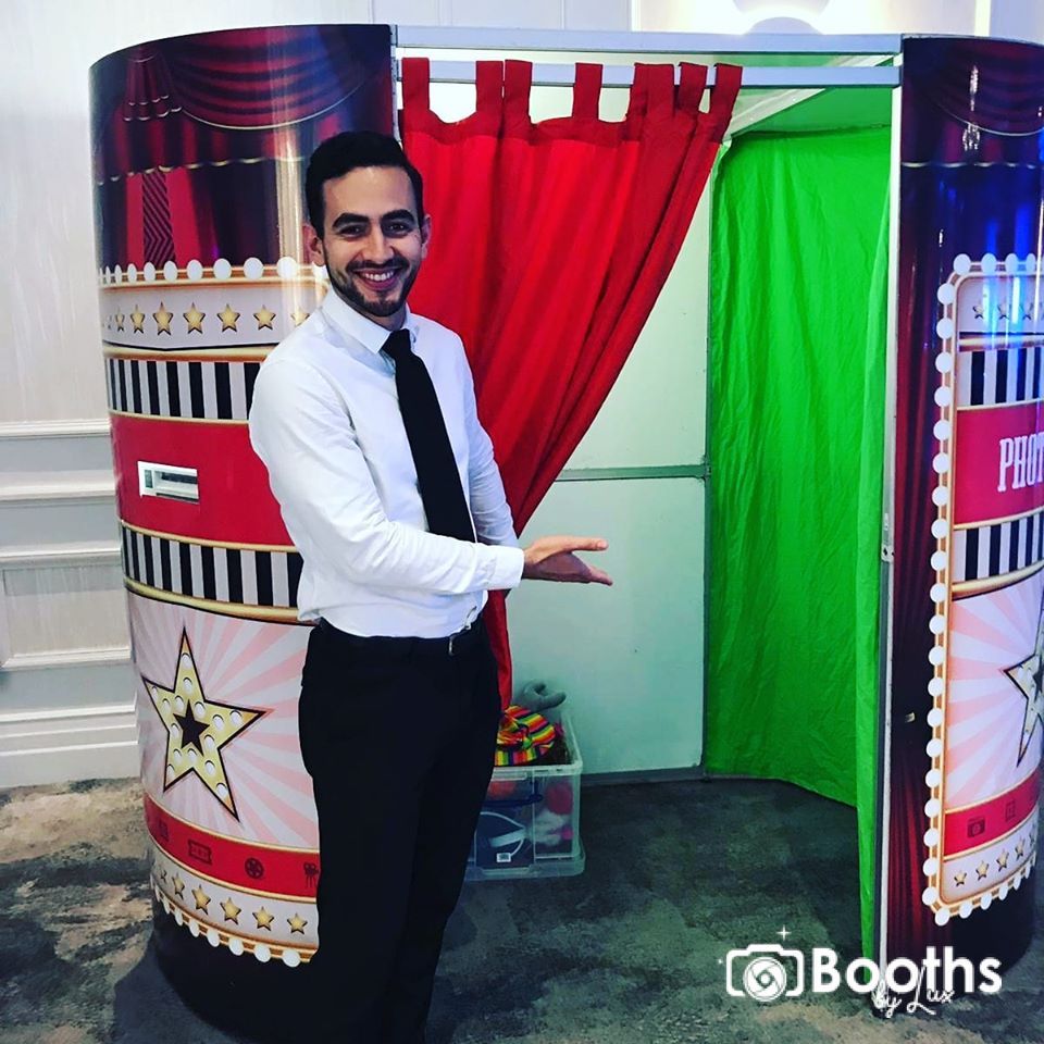 An operator hosting a Photo Booth